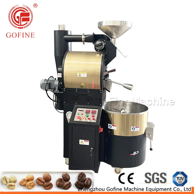 Gofine commercial coffee bean roasting machine of factory price