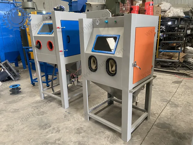 Junda Sandblasting blasting abrasive Rust removal dustless sandblasting machine electric sandblaster
