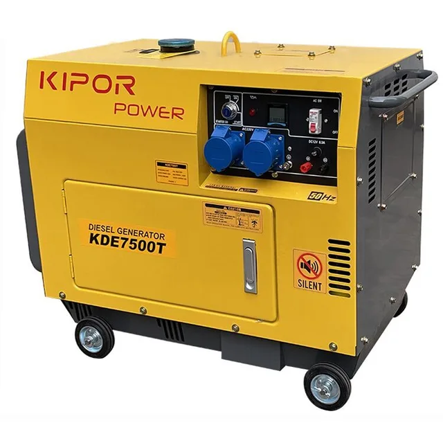 Kipor Power Silent Diesel Generator 6kw 220v Single Phase