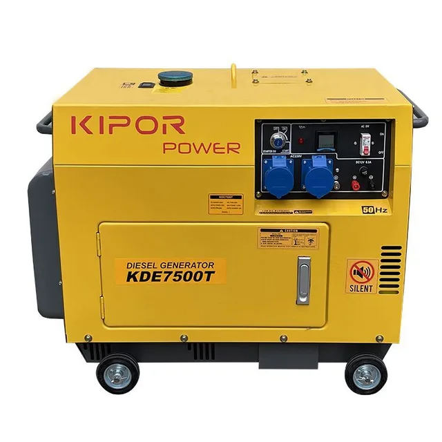 Kipor Power Silent Diesel Generator 7kw 220v Single Phase