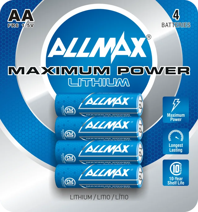 Allmax AA Lithium Batteries FR6 1.5V (603-B4-40)