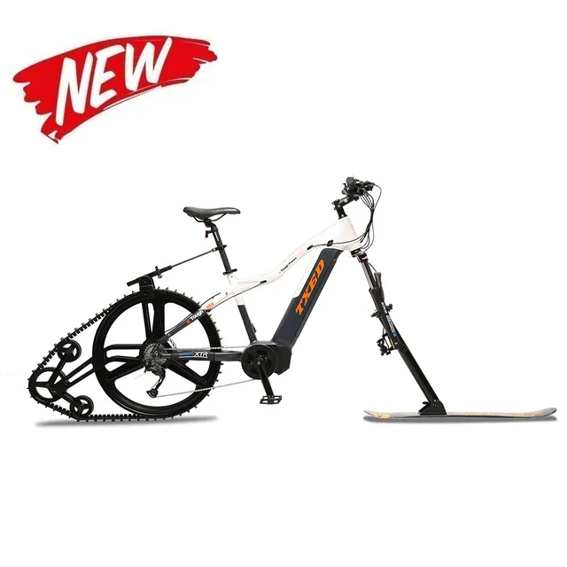 TXED popular 48V 500W Central Motor Electric snow bike full suspension Electric mountain bike