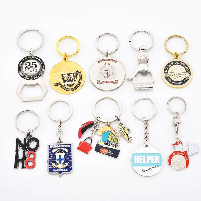 Custom Metal Keychain 3D Keyring Factory