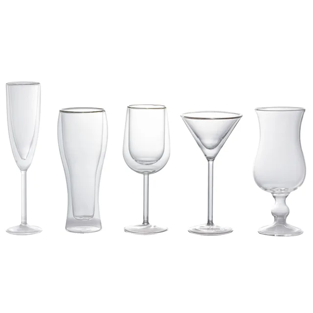 Glass cup,double wall coffee glass with handle,double wall coffee glass with dry flower