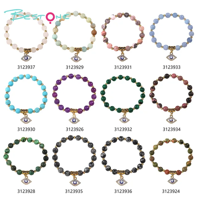 Semi-Precious Stone Lucky Eye Bracelet