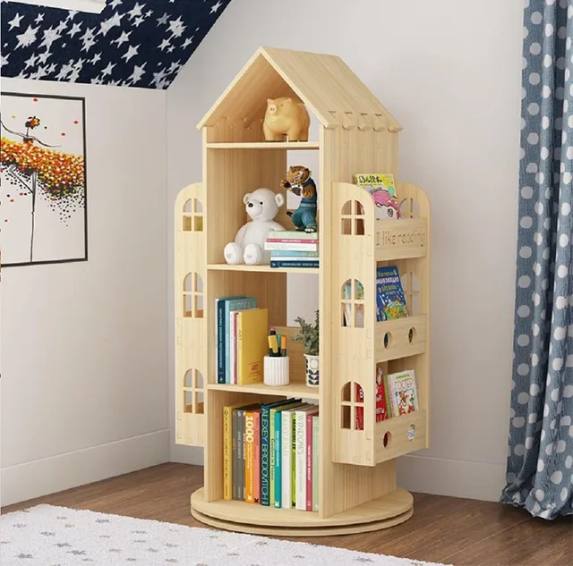 Display Floor Standing Bookcase Storage Rack Children's Bookshelf