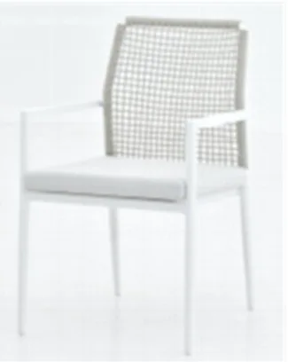 Aluminum stacking dining chair