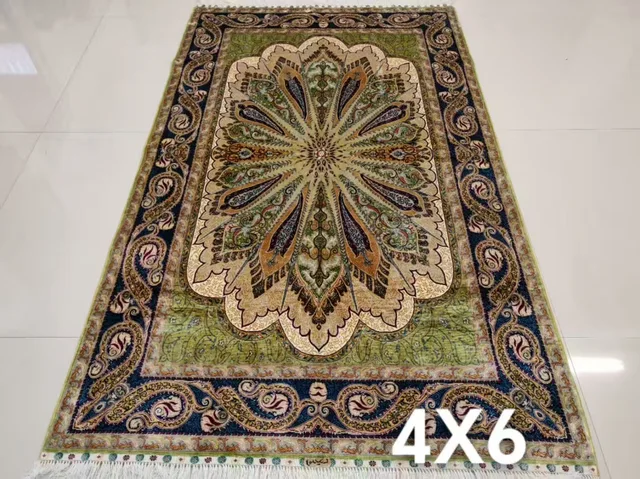 Handmade silk rugs