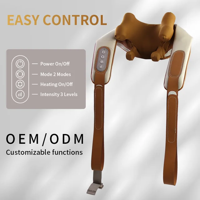 Multiple Modes Electric Heating Deep Kneading Shiatsu Cervical Back and Neck Shoulder Massager