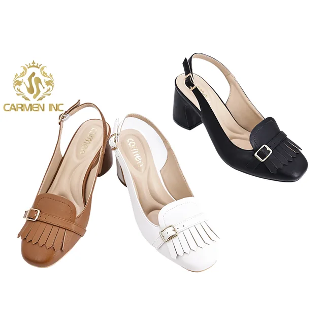 Stylish High Heels for Women Thick Sole Comfortable Shoes Office Work Dress Shoes for Ladies