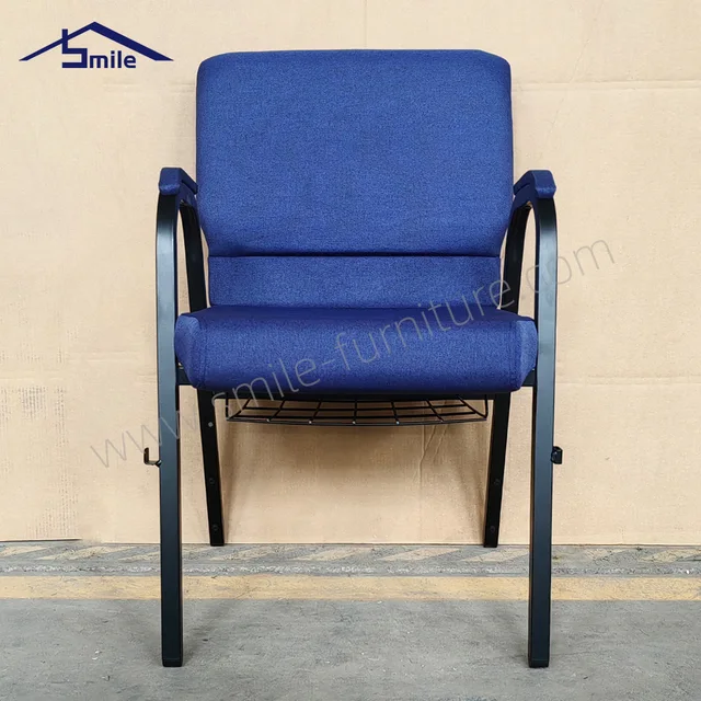 Popular Wholesale Cheap Hotel Party Stackable Fabric Church Chair for Theater Sale