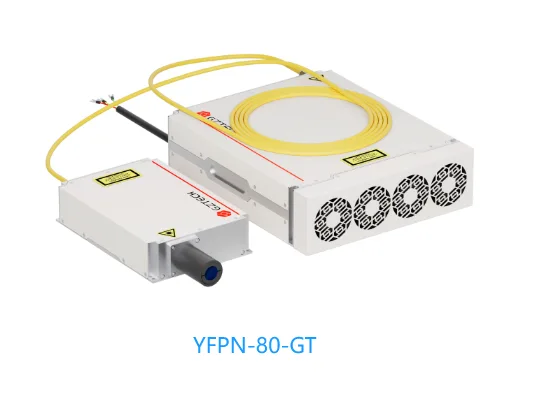 80W GT Series Pulsed High Peak Power MOPA Fiber Laser for glass drilling