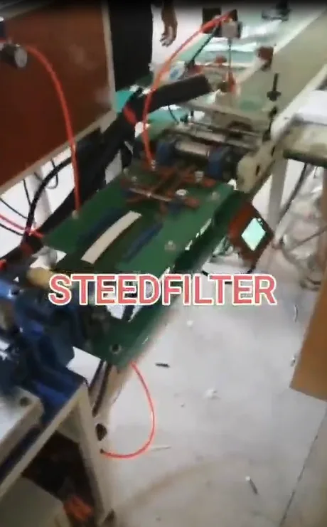 Automatic edge glue machines for car cabin filters