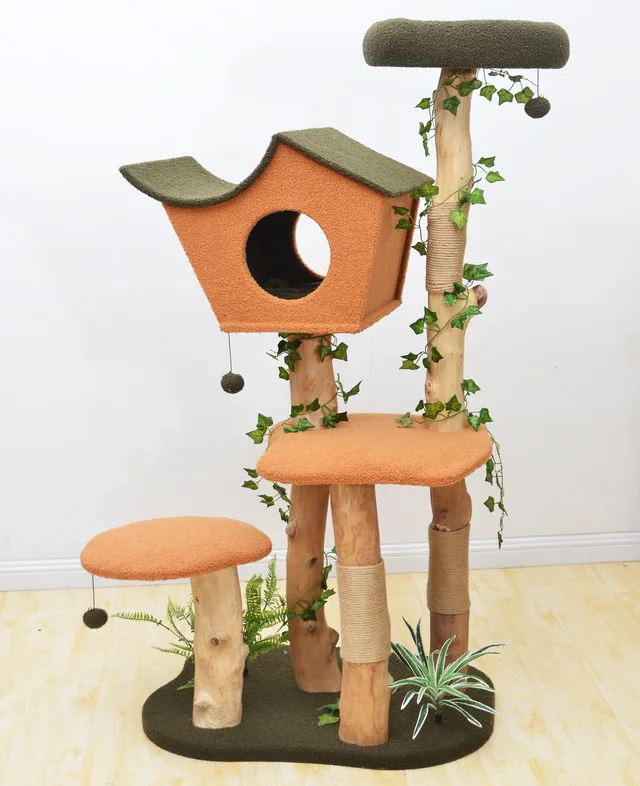 Cat scratching tree