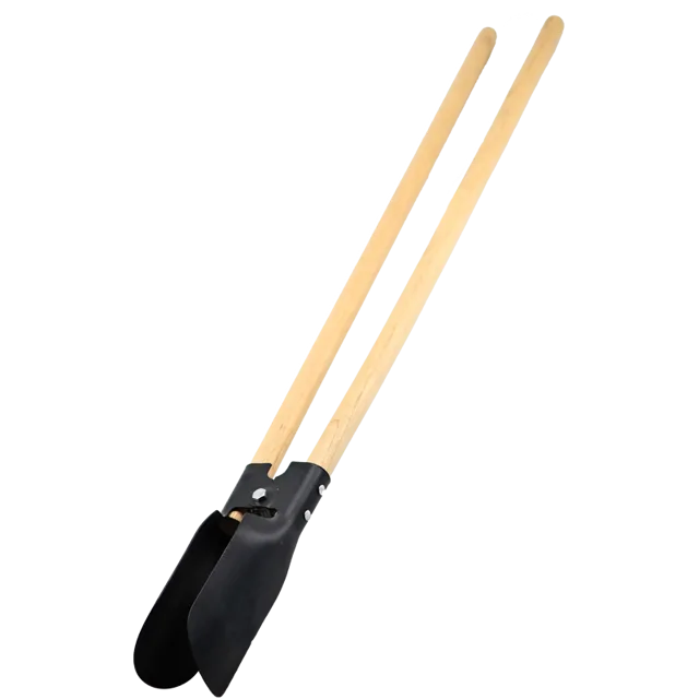 Farm Lawn Garden Post Hole Digger W/Wooden Handle