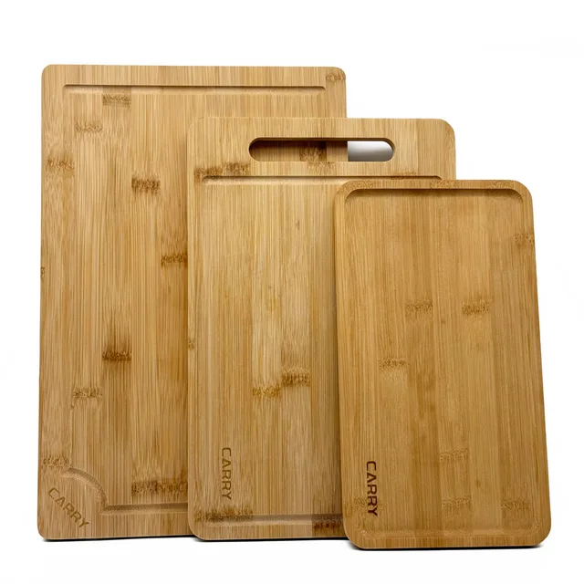 3-Pieces Bamboo Cutting Board Set