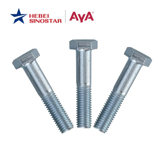Stainless steel hex head bolts