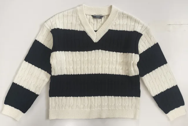 Girls knitted cable sweater
