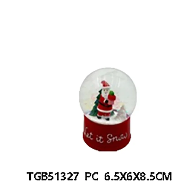 Ceramic porcelain christmas decor with LED decor，waterball decor