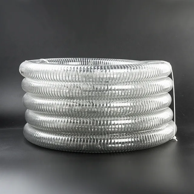 Steel wire reinforced PVC hose