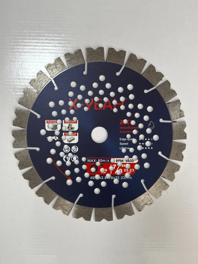X-Yeah 230x18MM hot pressed diamond segment turbo balde dry cutting concrete
