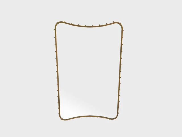 Metal framed mirror