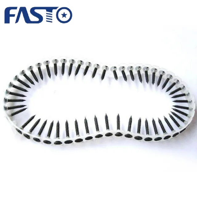 Chain belt drywall screws