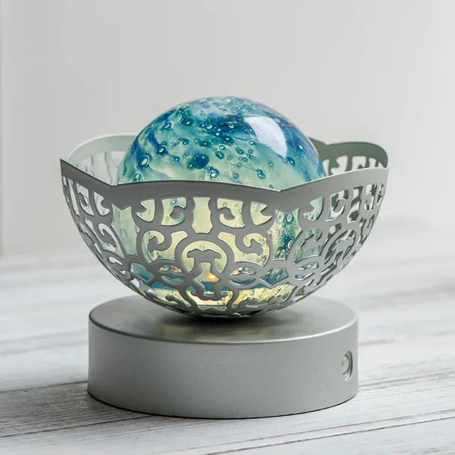 Art color glass decorative lighting handmade sphere table lamp D12R70 Landscape D08/D12/D15
