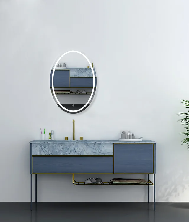 YOWAY LED Bathroom Mirror Wall Mounted LED Smart Mirror Anti-Fog Bathroom Accessories LED Mirror