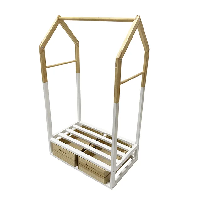 Children's clothes hanger Wardrobe with storage box