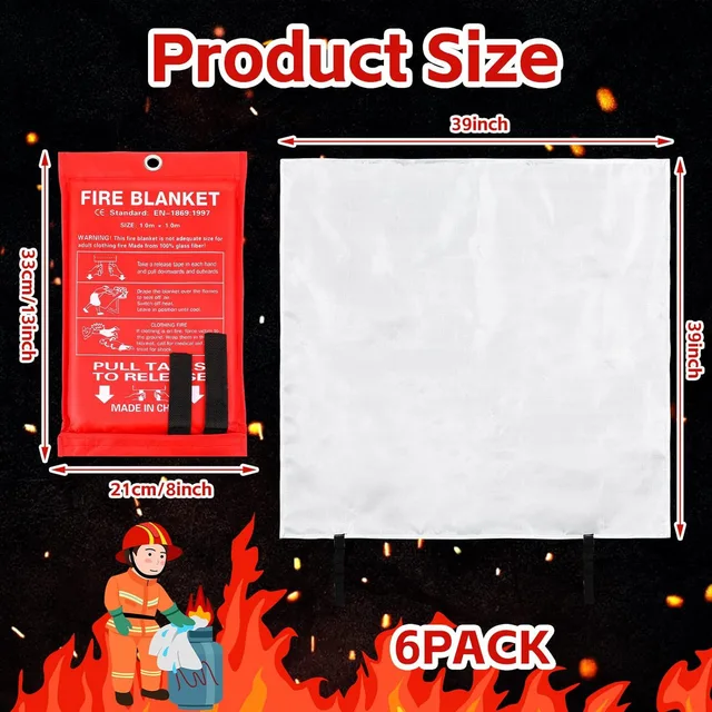 Outdoor family Survival Fire Blanket Emergency Bag