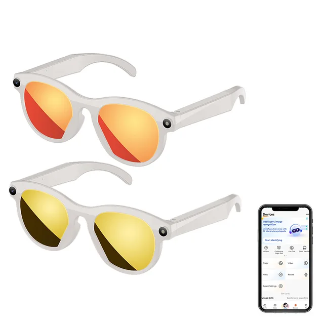Ai Glasses 800w Color-changing Photo Waterproof Sunglasses Cyclists Analysis System Light Ai Glasses