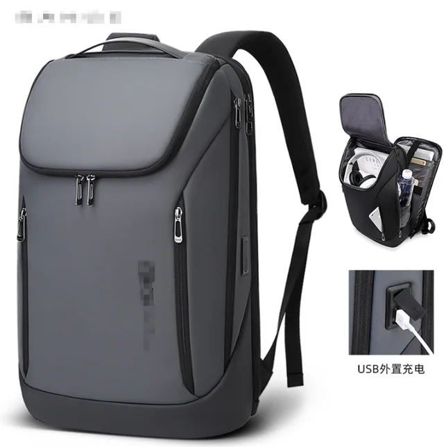 Haslor Large capacity school backpack business travel casual bag USB Charging Port Laptop bag
