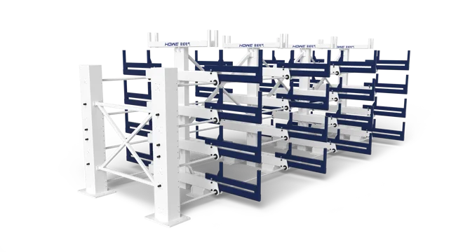 Pipe-type material storage