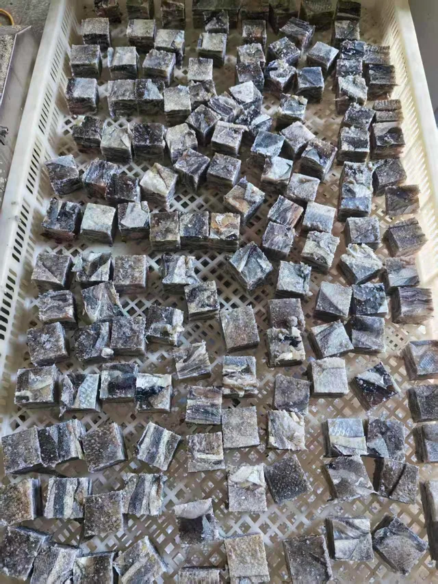 Freeze dried cod skin