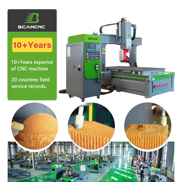 BCAMCNC Economical 5 Axis Cnc Router Machine 3D Engraving Machinery For Mold Sculpture
