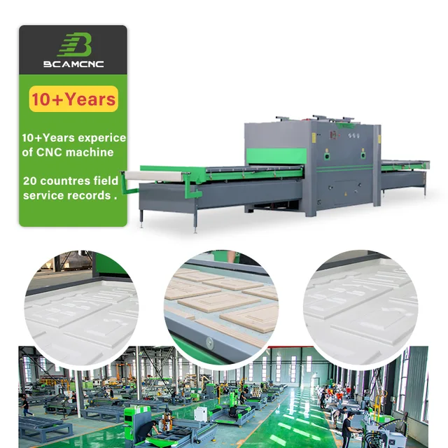 BCAMCNC Vacuum Laminating Machine Automatic Furniture Woodworking PVC Panel Veneer Wood MDF