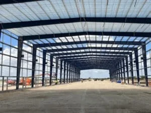 Steel space frame factory building prefabricated lightweight load-bearing structure system