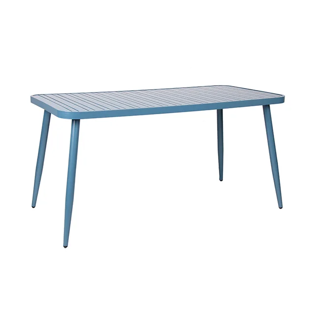 Aluminium Square Rectangular Waterproof Outdoor Garden Table