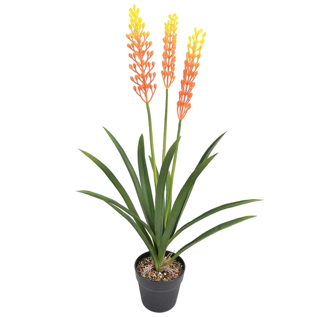 Artificial Torch Lily Potted Plant