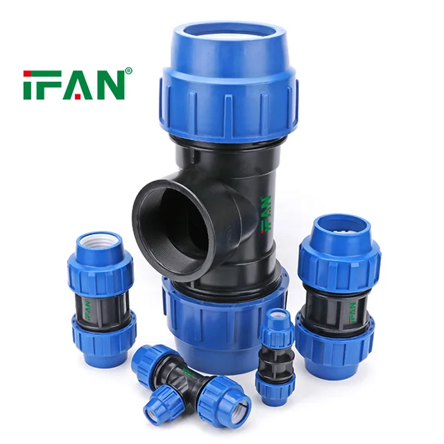 IFAN Customized 16-110mm 602 Female Tee PP Fittings Wholesale HDPE Pipe Fittings