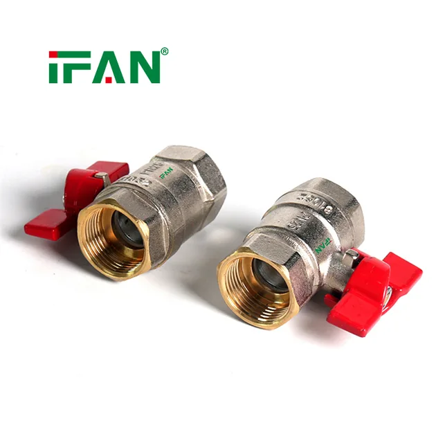 IFAN Factory Supply Brass Ball Valve FF 1/2''-1'' Corrosion Resistant Thread Brass Ball Valve