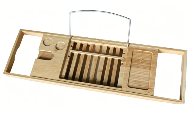 Bamboo bathroom caddy